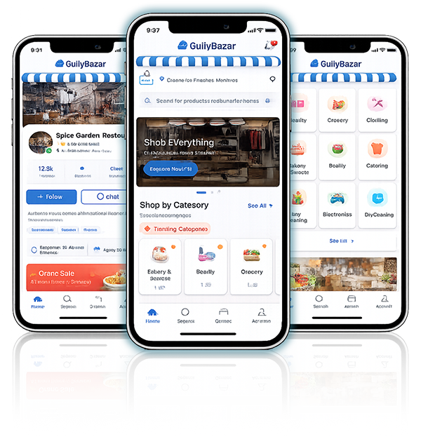 GullyBazar App Interface